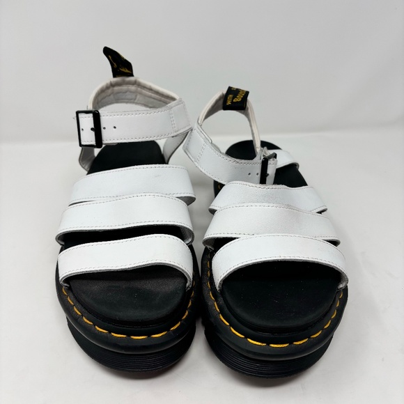 Dr Marten Blaire Platform Sandal White Size 7 - Picture 1 of 6